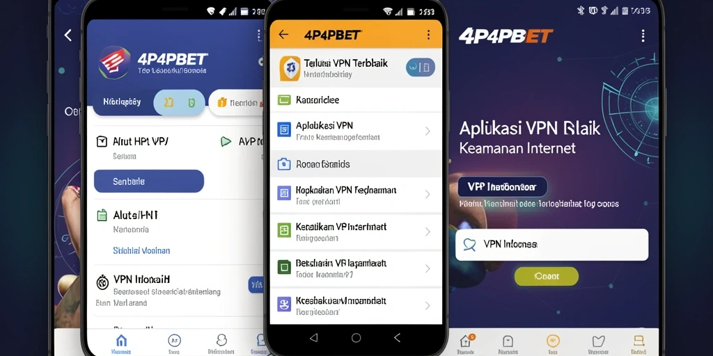 Antarmuka aplikasi 4P4PBET yang ramah pengguna dan fungsional.