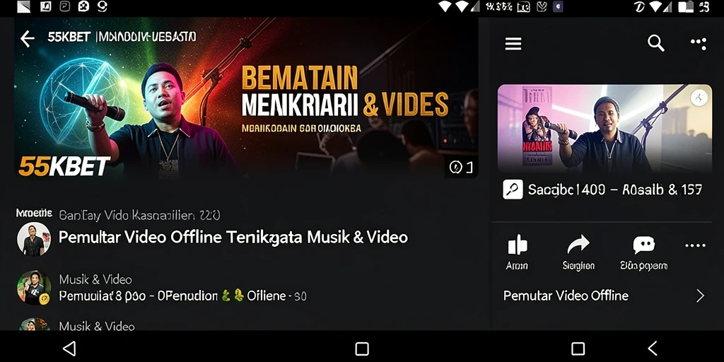 Tampilan antarmuka 55KBET yang modern dan mudah digunakan.