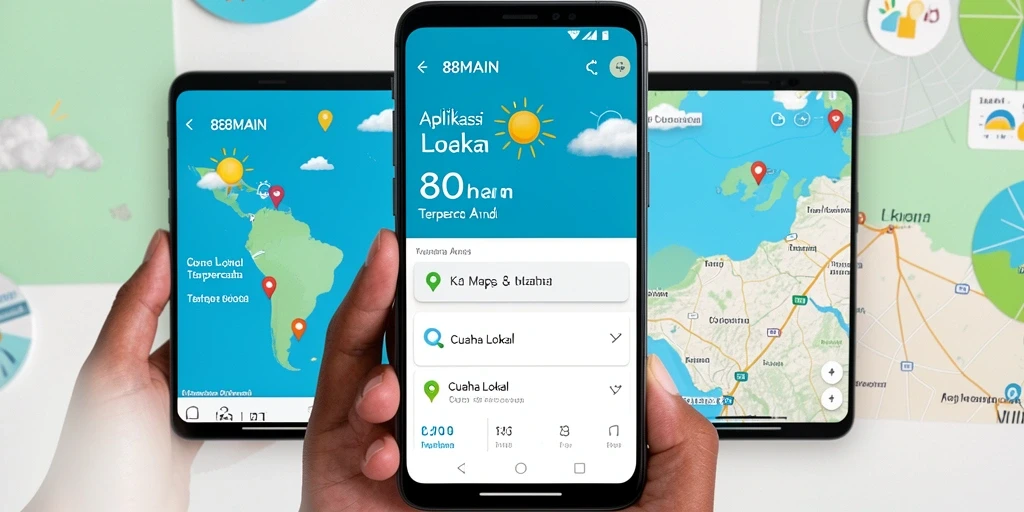 Tampilan antarmuka 88MAIN yang sederhana dan informatif.