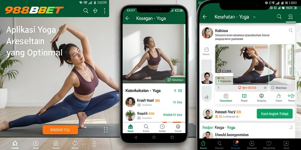 Antarmuka aplikasi Yoga 988BET yang menarik dan mudah digunakan.