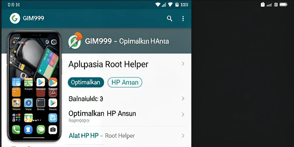 Antarmuka GIM999 yang sederhana dan mudah digunakan untuk Root Helper.