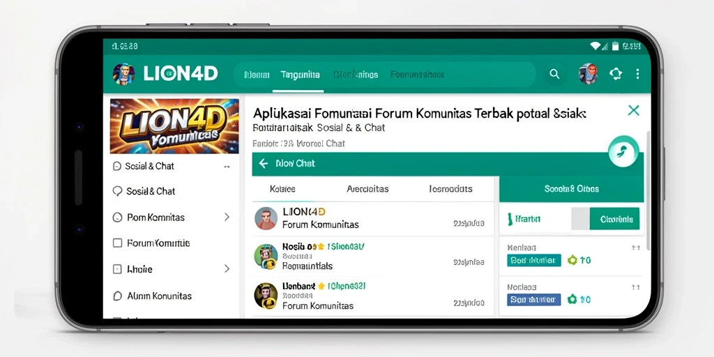 Antarmuka LION4D yang ramah pengguna untuk diskusi komunitas.